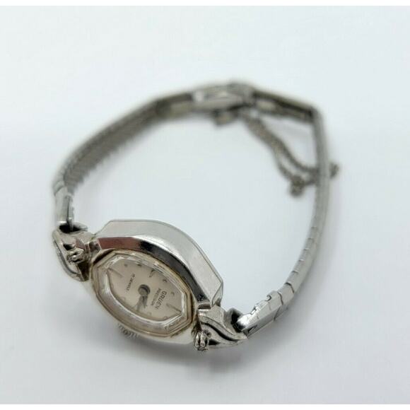 Ladies Gruen Precision 10k R.G.P. Bezel Diamond Accents 17J Manual Wind Watch - Picture 6 of 10